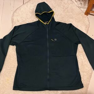 MEC Forest Green Jacket with Mustard Highlights